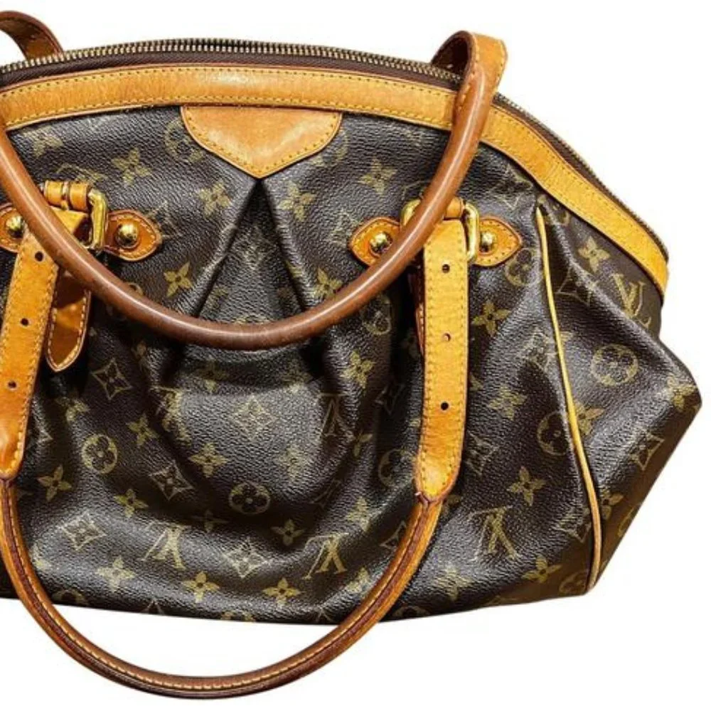 Louis Vuitton Tivoli Gm Brown Leather Hobo Bag